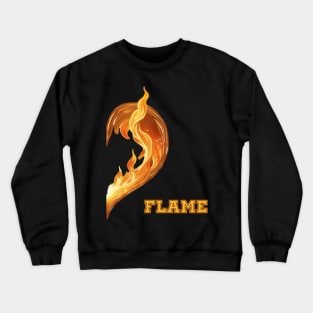 1/2 Heart flame Boys Crewneck Sweatshirt